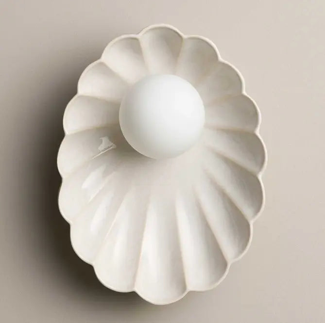 Robert Gordon Ceramic Wall Oyster Sconce Light / Coast Robert Gordon