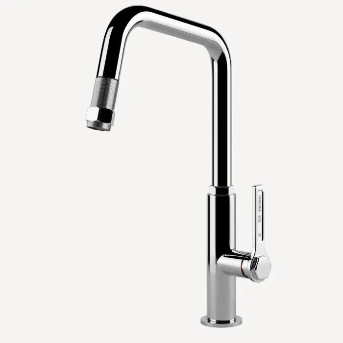 Gessi Officine Square Goose Neck Pull Out Mixer Gessi