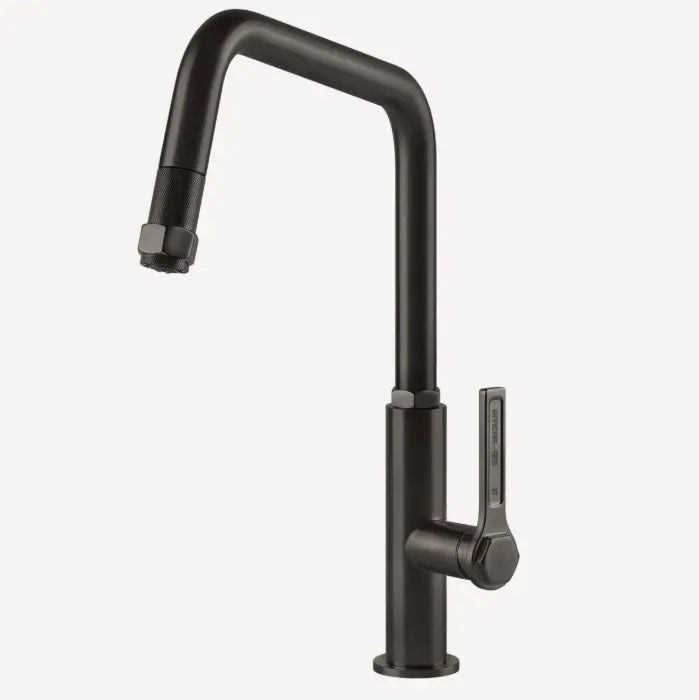 Gessi Officine Square Goose Neck Pull Out Mixer Gessi