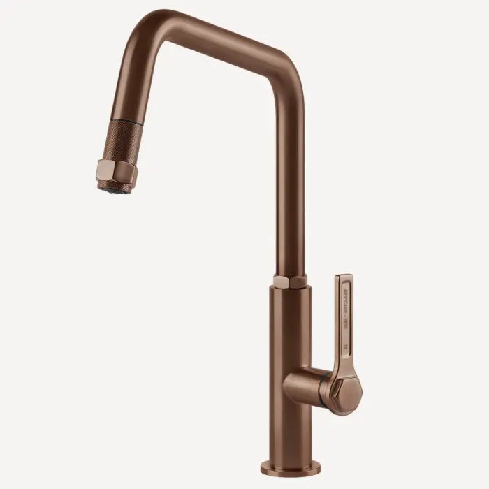 Gessi Officine Square Goose Neck Pull Out Mixer Gessi