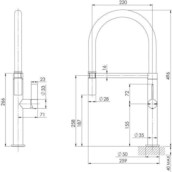 Prize Flexible Coil Sink Mixer Phoenix