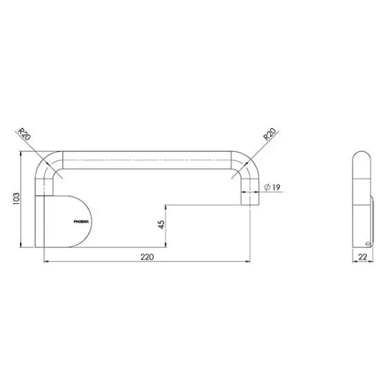Designer Swivel Bath Outlet 230mm Round, various finishes Phoenix