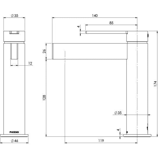 Lexi MKII Basin Mixer Phoenix