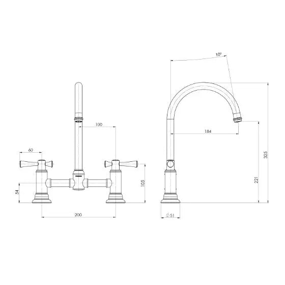 Cromford Exposed Sink Set Phoenix