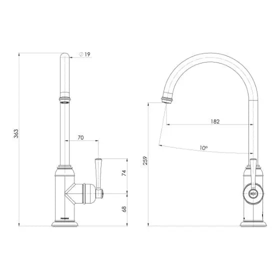 Cromford Sink Mixer Phoenix