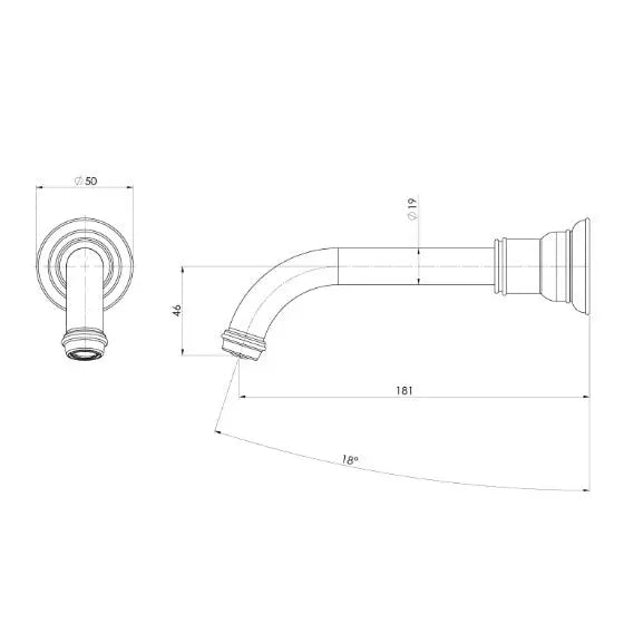 Cromford Wall Basin / Bath Outlet Phoenix