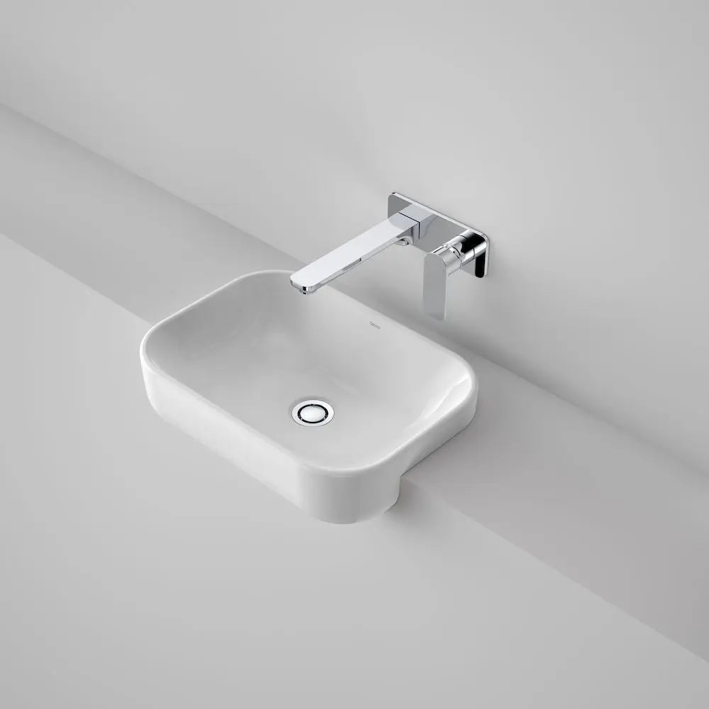 Luna Semi Recessed Basin (without tap landing) Caroma