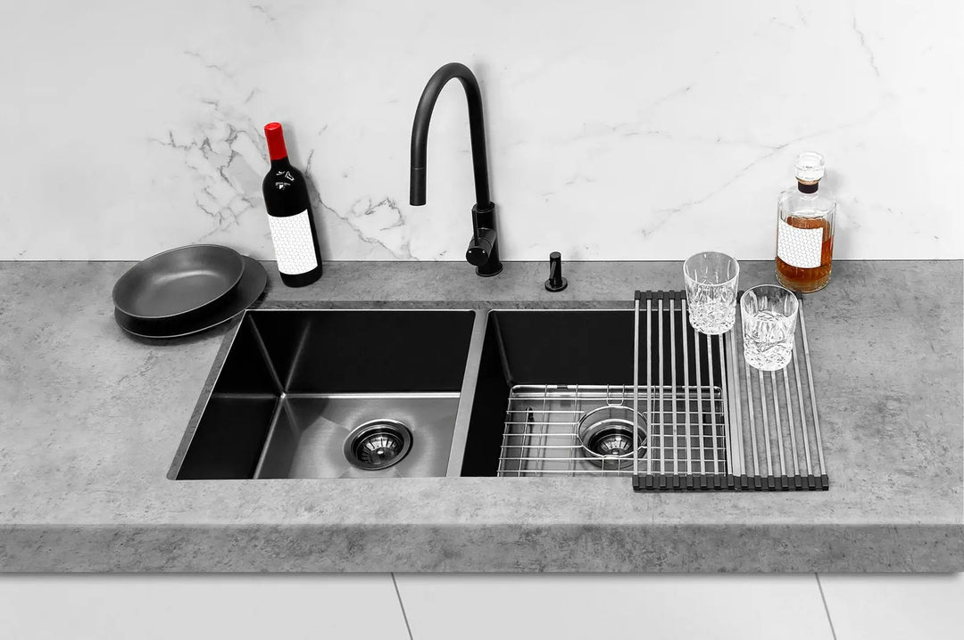 KITCHEN SINK - DOUBLE BOWL 860 X 440, Various finishes Meir