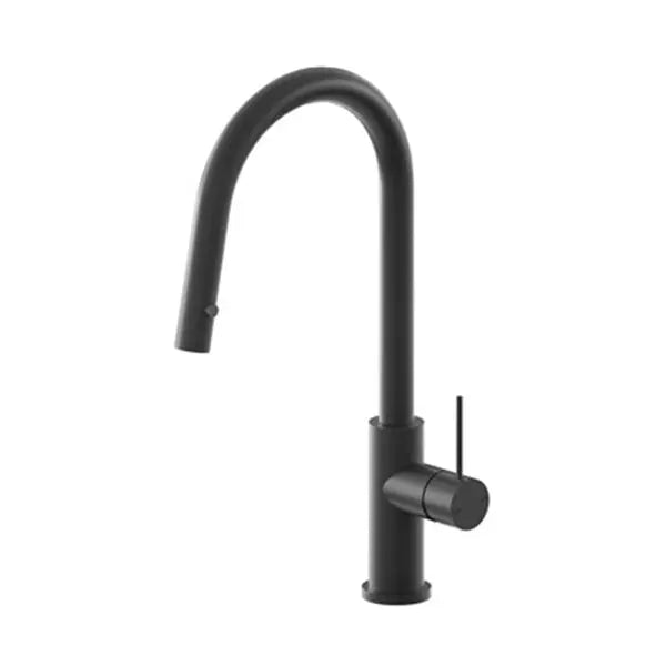 MECCA PULL OUT SINK MIXER WITH VEGIE SPRAY FUNCTION Nero tapware