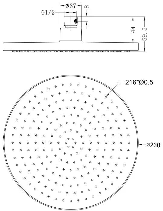 AIR SHOWER HEAD Nero tapware