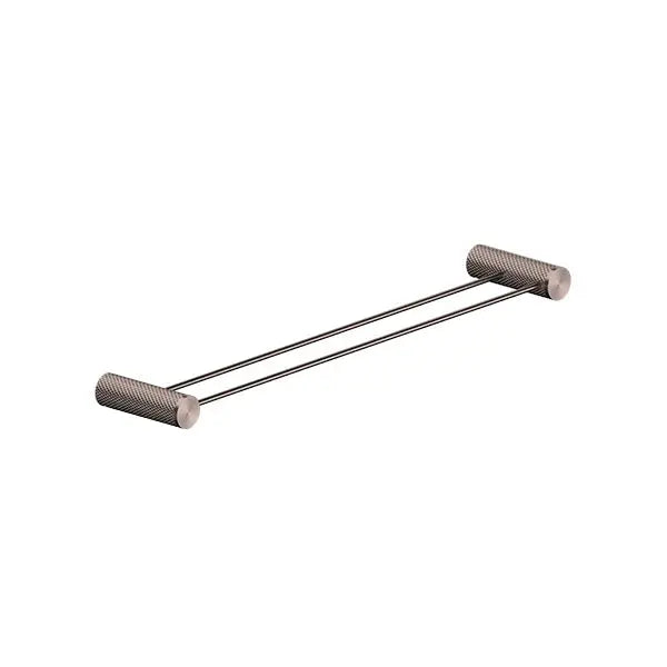 OPAL DOUBLE TOWEL RAIL 600MM Nero tapware