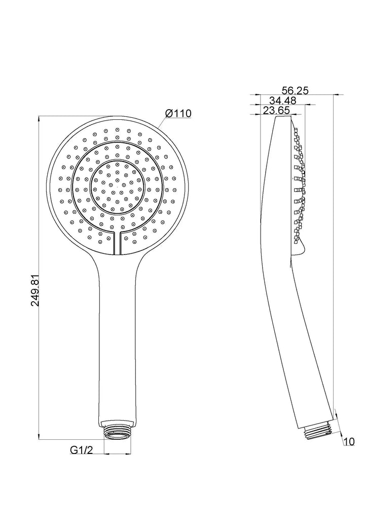 OPAL AIR HAND SHOWER Nero tapware