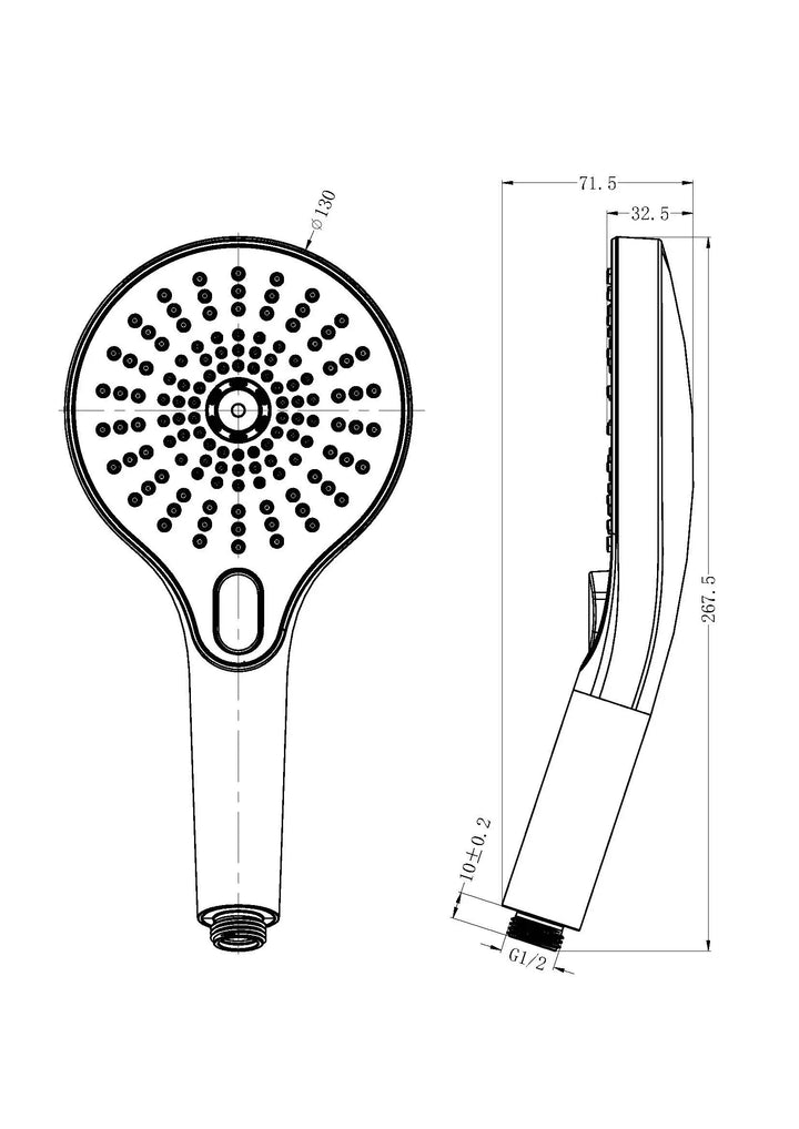 OPAL HAND SHOWER Nero tapware
