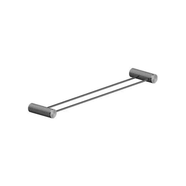 OPAL DOUBLE TOWEL RAIL 600MM Nero tapware