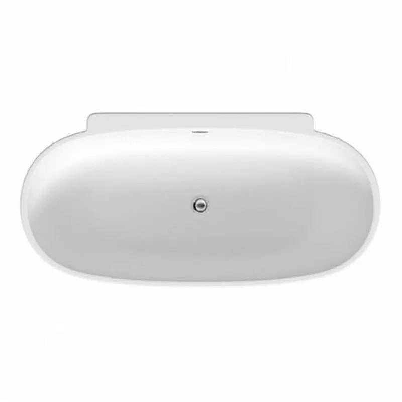 PALERMO Back to Wall Gloss White acrylic freestanding 1650/1750mm Bath Belbagno