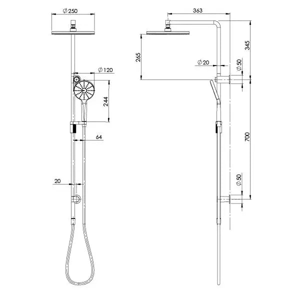 NX Vive Twin Shower Phoenix