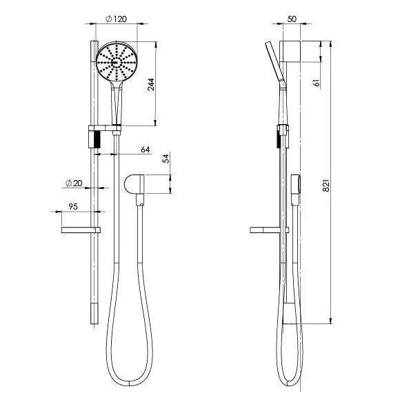 NX Vive Rail Shower Phoenix