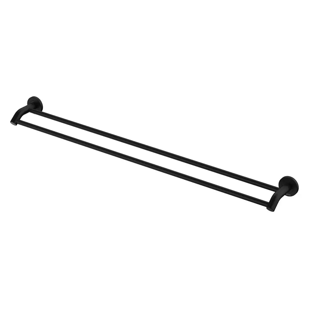 Kaya 900mm Double Towel Rail, Matte Black Fienza