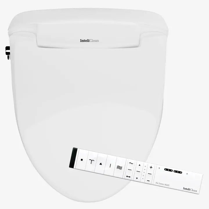 InteliClean Air 9000 Series - Advanced Retrofit Bidet Seat - A9000E/A9000R - DVA approved InteliCorp
