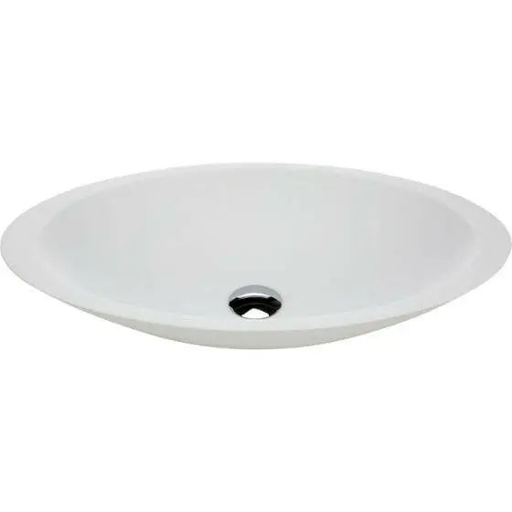 Bahama Solid Surface Basin (Matte White &amp; Black) Fienza