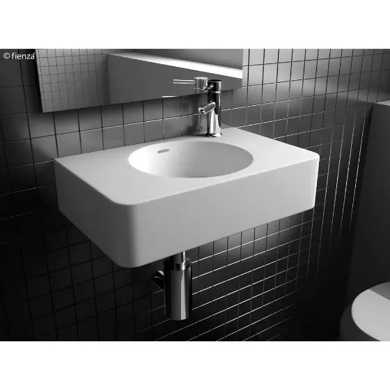 Encanto 470 Solid Surface Wall-Hung Basin 1 taphole Fienza