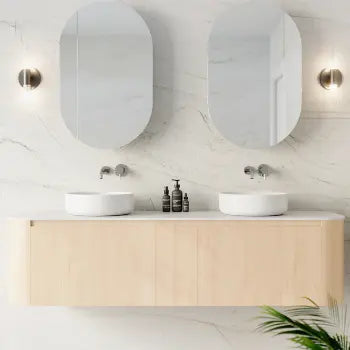 Rifco CONTOUR Cabinet with Caesarstone Top and basin Rifco