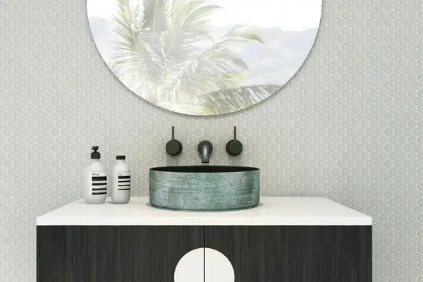 FLORENCIA COUNTER TOP BASIN SCRATCH BLACK/MATTE BLACK Decina
