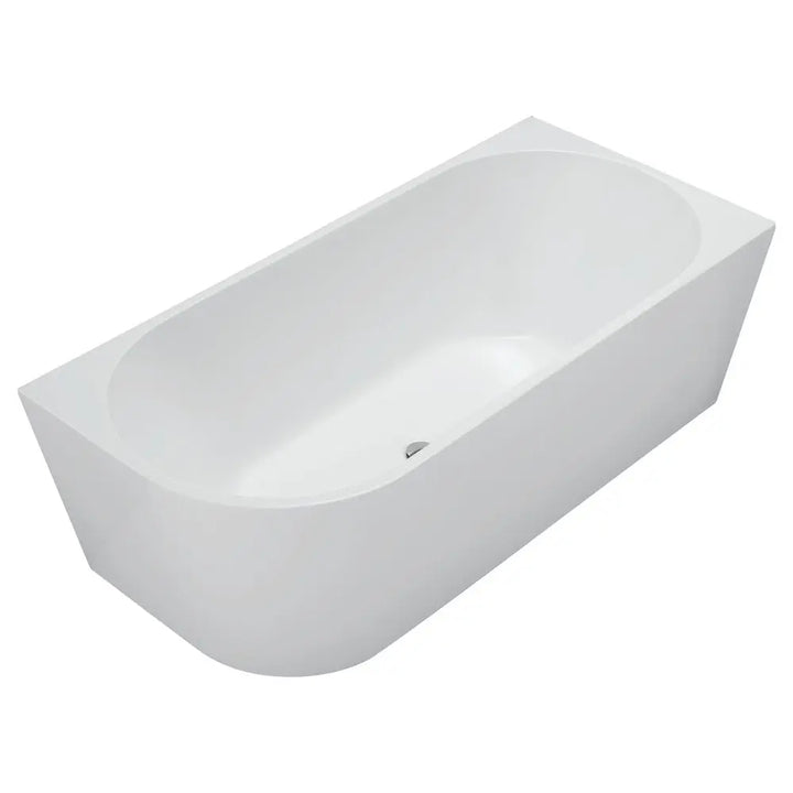 ISABELLA Left-Hand Acrylic Corner Bath 1500 &amp; 1700mm Non-Overflow Fienza