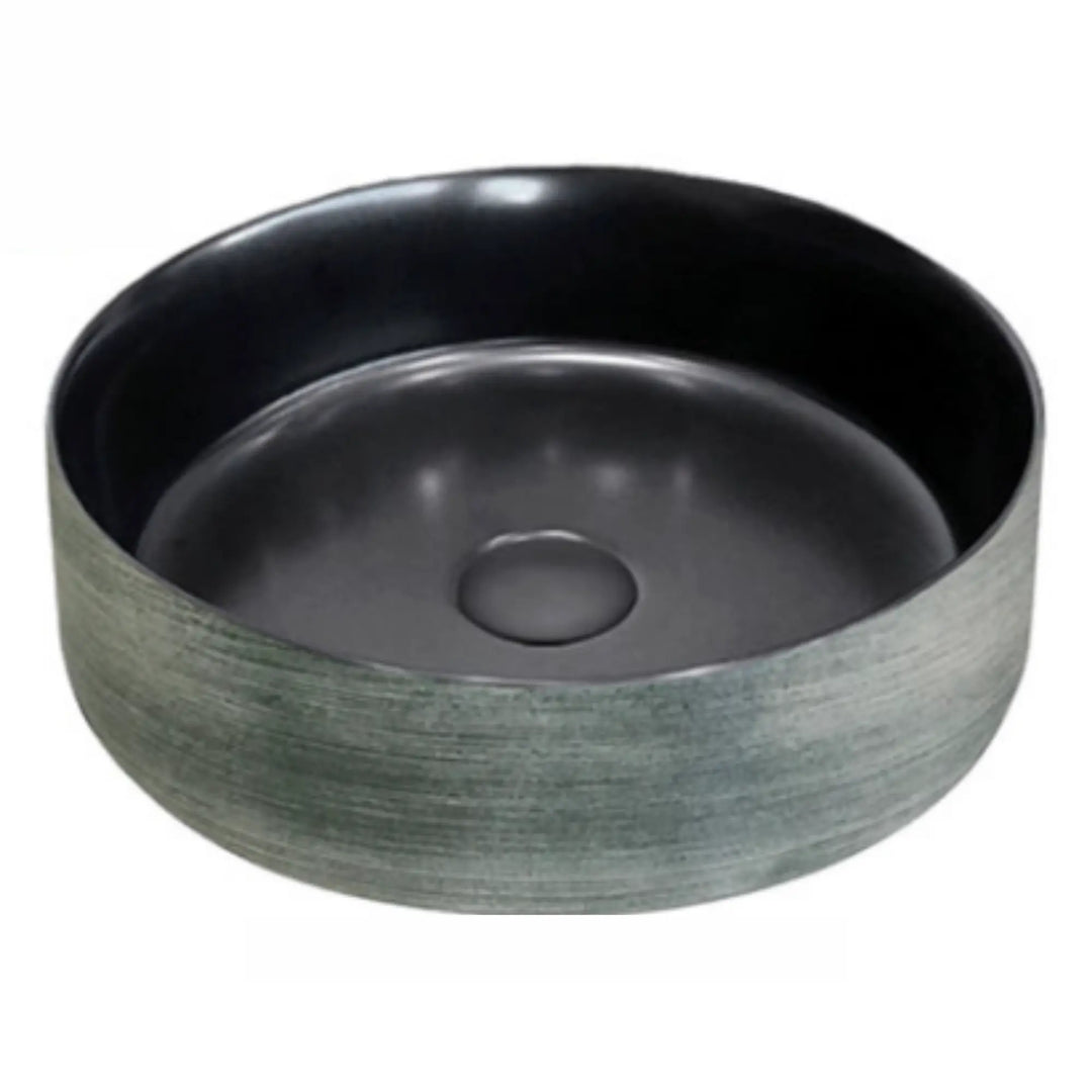 FLORENCIA COUNTER TOP BASIN SCRATCH BLACK/MATTE BLACK Decina