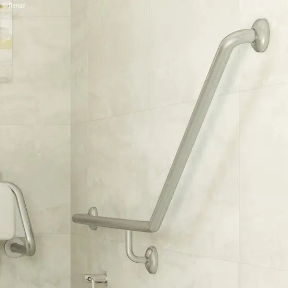 Care Accessible 40° Left-Hand Grab Rail, 900 X 700mm Fienza