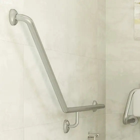 Care Accessible 40° Right-Hand Grab Rail, 900 X 700mm Fienza