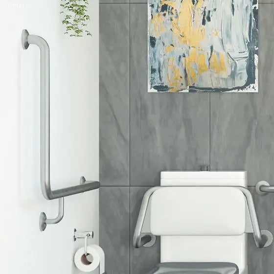 Care Accessible 90° Right-Hand Grab Rail, 960 X 600mm Fienza
