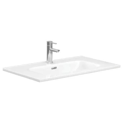 JOLI Ceramic Basin-Tops 600, 750, 900, 1200mm, Gloss White (On Display) &amp; Matte White Fienza