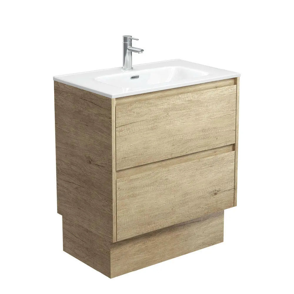 JOLI AMATO Scandi Oak Vanity with ceramic top, 750, 900 and 1200mm Fienza