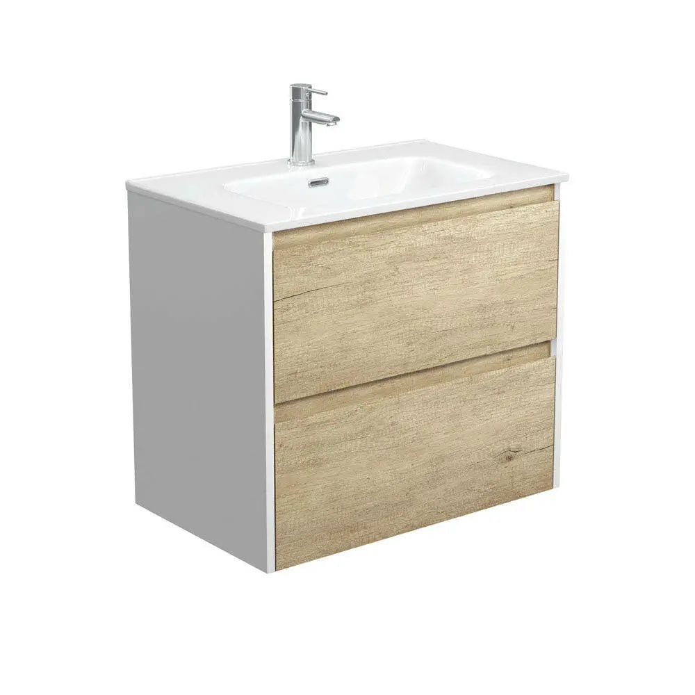 JOLI AMATO Scandi Oak Vanity with ceramic top, 750, 900 and 1200mm Fienza