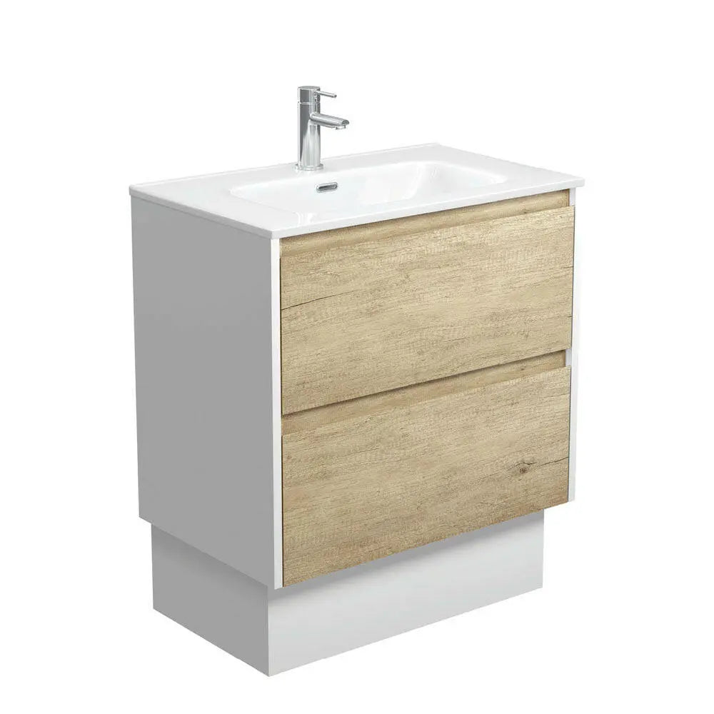 JOLI AMATO Scandi Oak Vanity with ceramic top, 750, 900 and 1200mm Fienza