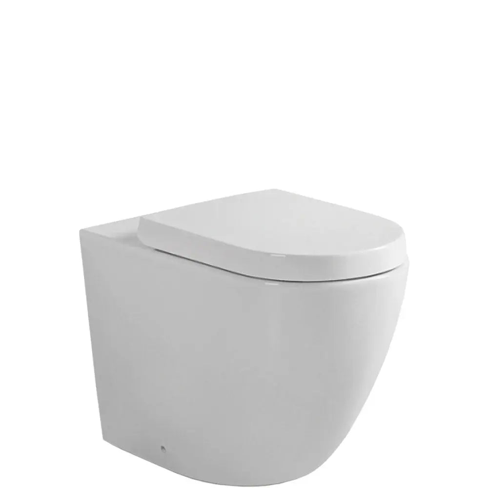 KOKO Gloss White Tornado Wall-Faced pan & seat Fienza