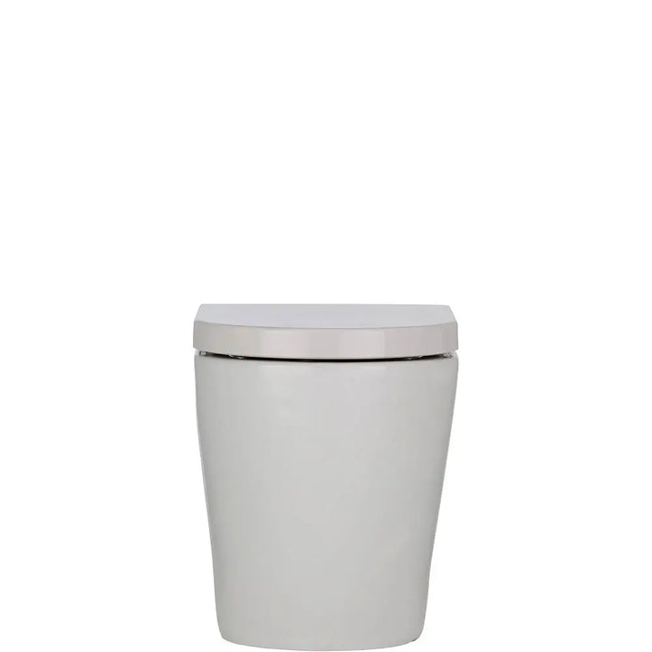 KOKO Gloss White Tornado Wall-Faced pan &amp; seat Fienza