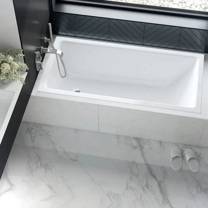 Kaldera 4 Inset Undermount QUARRYCAST™ White (Gloss) Bath 1500mm Victoria + Albert