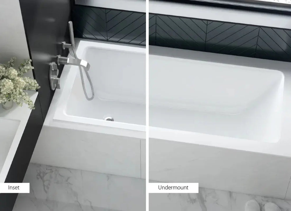 Kaldera 6 Inset Undermount QUARRYCAST™ White (Gloss) Bath 1650mm Victoria + Albert