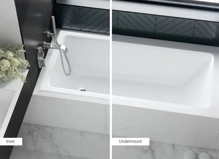 Kaldera 6 Inset Undermount QUARRYCAST™ White (Gloss) Bath 1650mm Victoria + Albert
