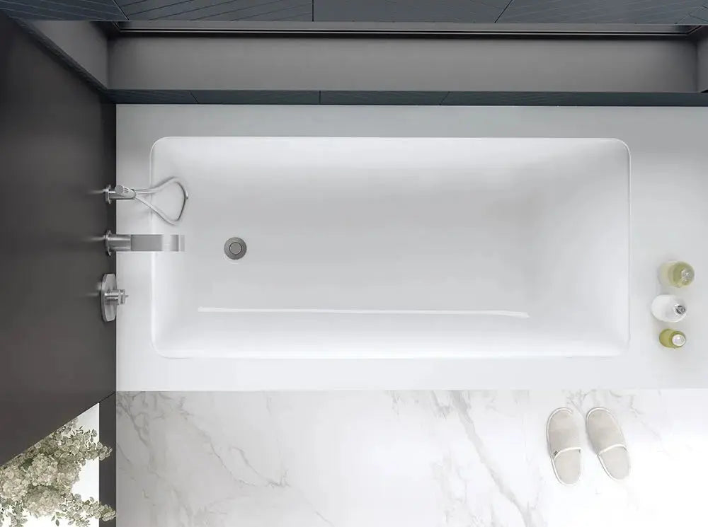 Kaldera 6 Inset Undermount QUARRYCAST™ White (Gloss) Bath 1650mm Victoria + Albert