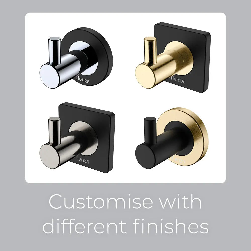 Kaya 900mm Double Towel Rail, Chrome Fienza