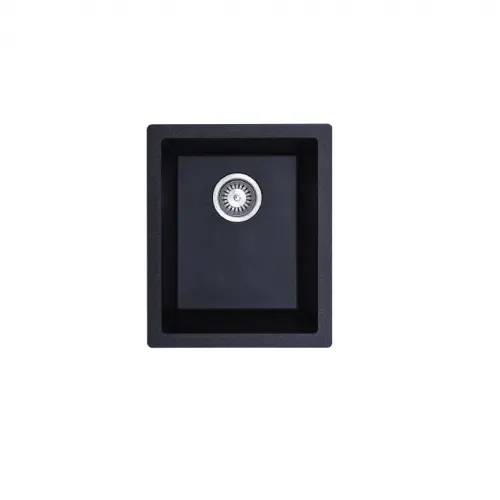 Como Single Bowl Granite Sink Black Modern National
