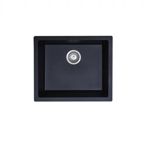 Como Single Bowl Granite Sink Black Modern National