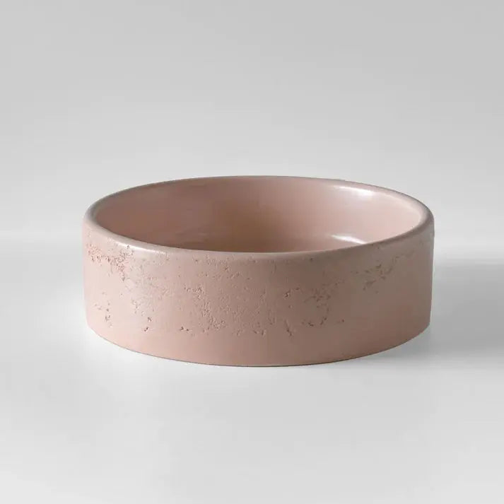 Round Concrete Textured Basin Sticks and Stone Co