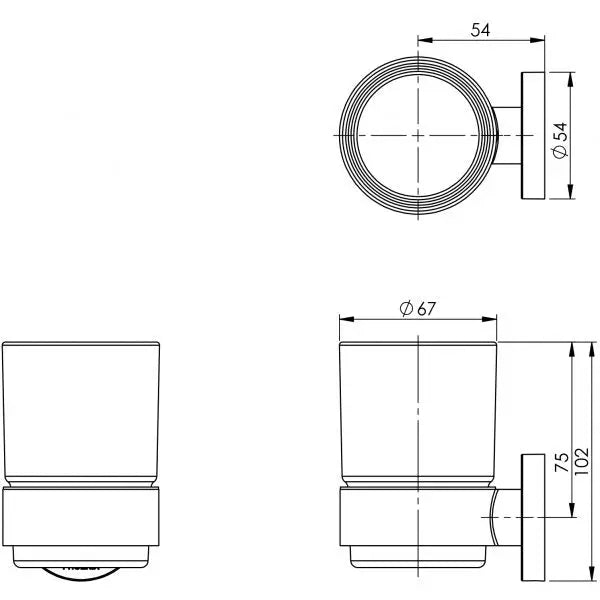 Radii Tumbler &amp; Holder Round Phoenix