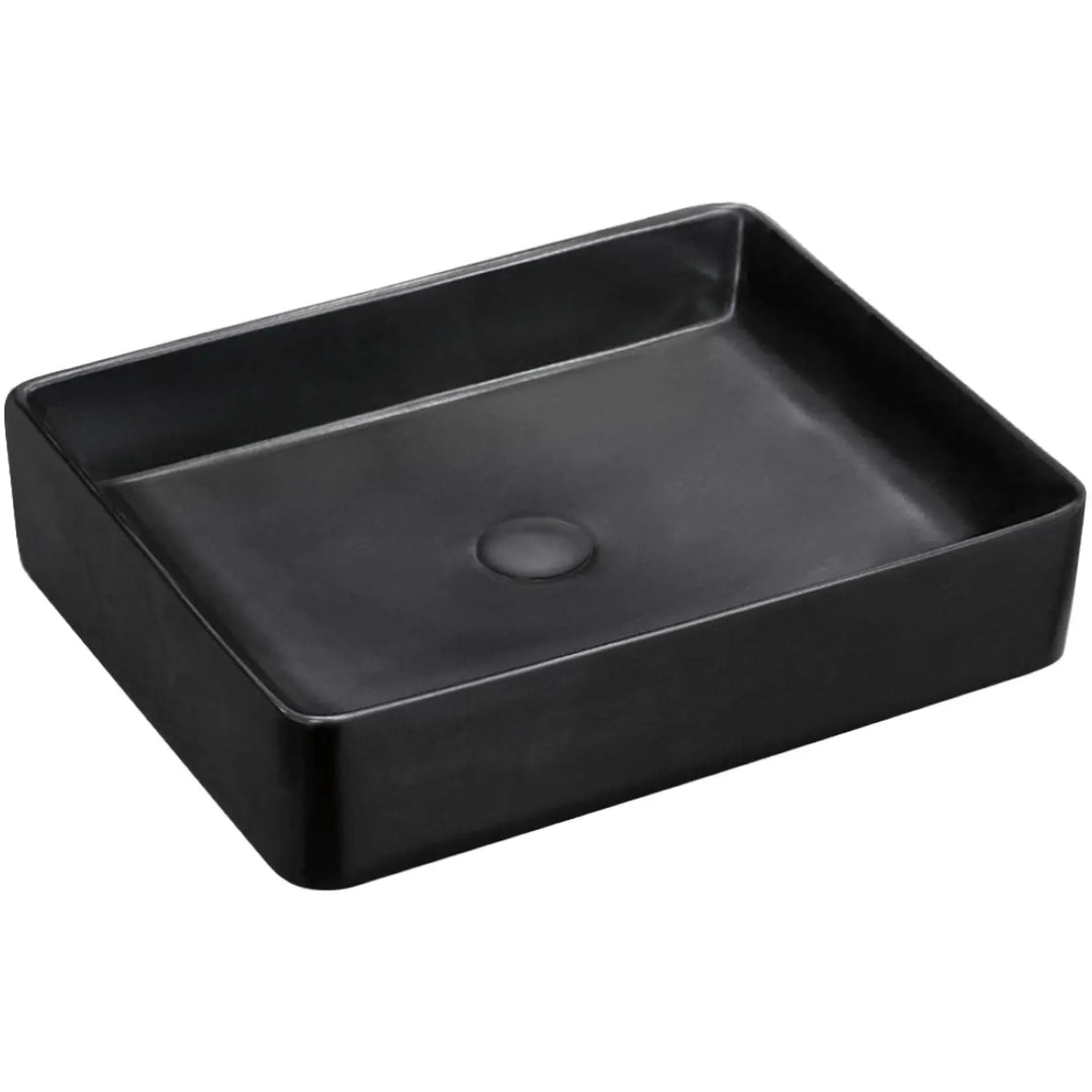 Luciana Above Counter Basin (Gloss White, Matte Black) Fienza