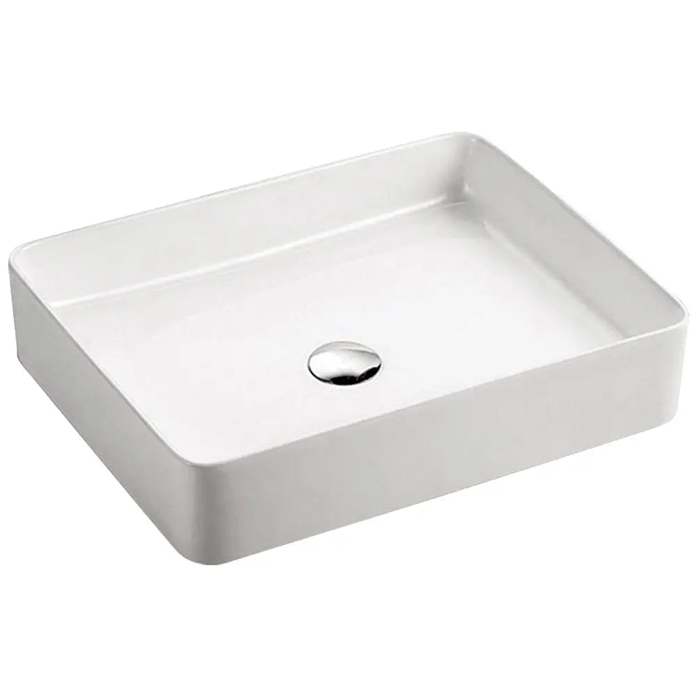 Luciana Above Counter Basin (Gloss White, Matte Black) Fienza
