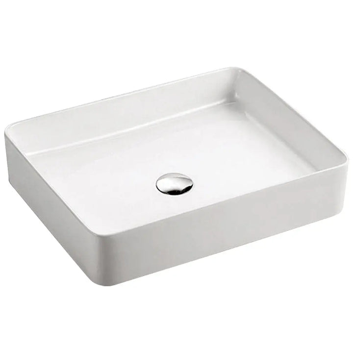 Luciana Above Counter Basin (Gloss White, Matte Black) Fienza